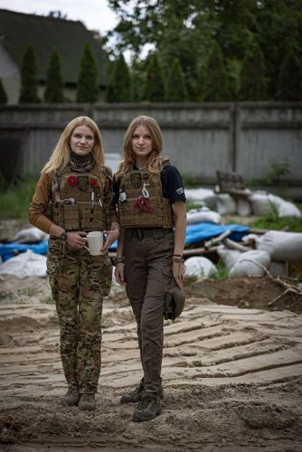 Ukraine, September 2022.Training camp at secret location for medical volunteers to be sent to the front lines