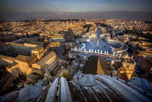 17-feb-2013. Rome Italy,Tens of thousands of pilgrims have attended St Peter's Square in Rome for one of the final public appearances of Pope Benedict XVI.
He is stepping down on 28 February.
The Pope recited the Angelus prayer and thanked all those who had prayed for him and shown him support over the past few days since his resignation.
The Vatican has said it may hold the conclave that chooses the new pope early, so he can be in place before the start of Holy Week on 24 March.