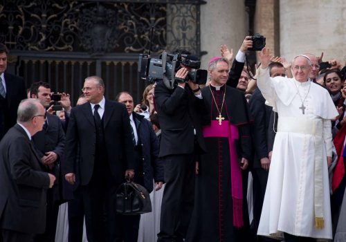 Roma.27.3.2013. Prima udienza papale pubblica di Papa Francesco a S.Pietro.
