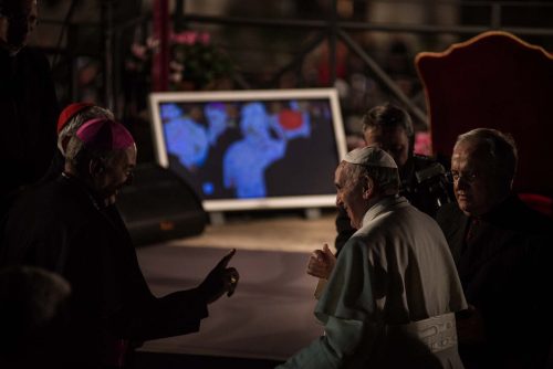 29.3.2013, Roma, Italia, Cittá del Vaticano.Papa Francesco celebra la Via Crucis.