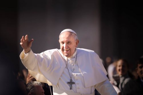 Vatican City, March 22 2017. Pope Francis on Wednesday called for water to be protected as a good for all as he greeted participants in a Vatican conference organised by the Pontifical Council for Culture.