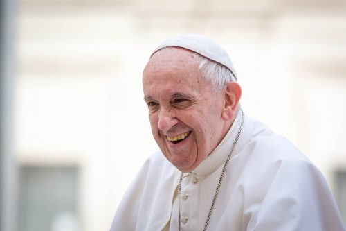 Vatican City, March 22 2017. Pope Francis on Wednesday called for water to be protected as a good for all as he greeted participants in a Vatican conference organised by the Pontifical Council for Culture.