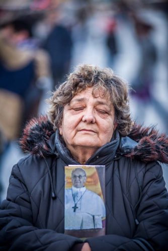 Roma, Italy, Vatican City. 14-3-2013. People in S.Peter during the Mass that Holy Father Francis preside with the Cardinal.