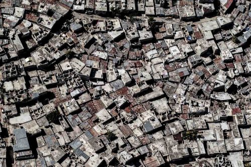 Jan 2005, Haiti, suburb of Port au Prince from U.N.´s helicopther. Lorenzo Moscia/GraziaNeri