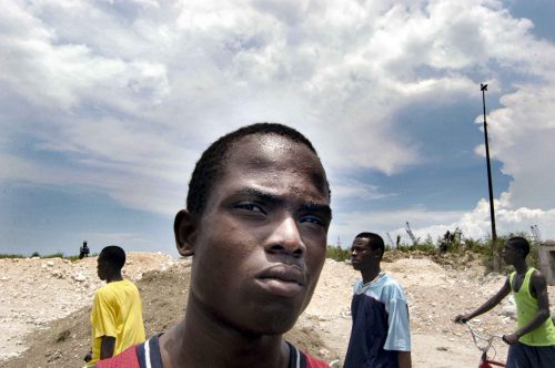 Jul 2004: Port au Prince:during a demonstration supporting Arisitd. Lorenzo Moscia/GraziaNeri