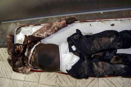 Jul 2004 Body of Jocelyn Saint Louis.
Lorenzo Moscia/GraziaNeri