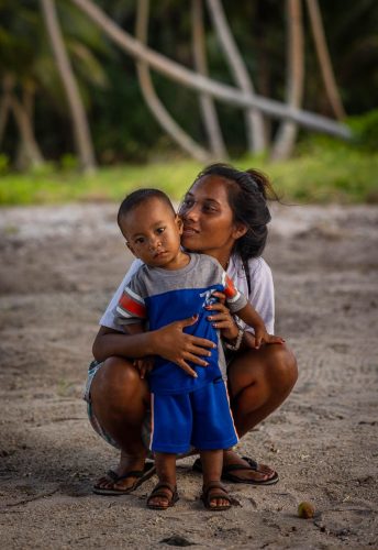 Ebadon island , Marshalls islands. July 2023, images of the tiny island of Ebadon where a community of 80 people live. Located 75 nautical miles from the capital Ebeye.