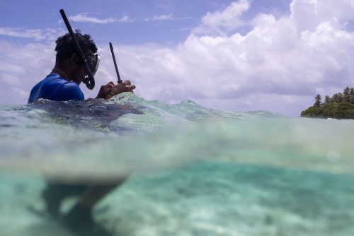 Ebadon island , Marshalls islands. July 2023, images of the tiny island of Ebadon where a community of 80 people live. Located 75 nautical miles from the capital Ebeye.