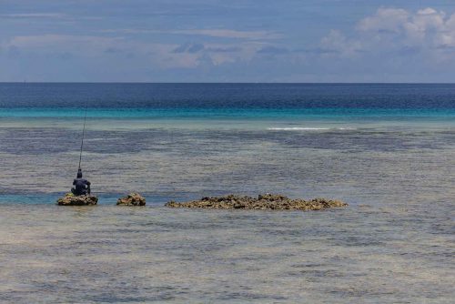 Ebeye, Marshalls Islands, July 2023 The main income for Ebeye residents is from the relatively small number of people employed on the Kwajalein military base. The money earned supports the population of around 15,000 on 80 acres (32 hectacres) of land. Over 50% of the population is estimated to be under the age of 18, and Ebeye is one of the most densely populated places in the world.