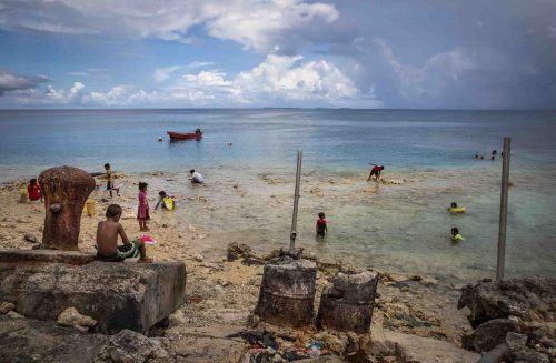 Marshall islands july 2019; Ebeye Island is the most popolous siland in the pacific. Ebeye island is tied with Manila as the most densely populated place on Earth.  There are 15,000 souls crammed into a tiny island of only 0.14 square miles.  The island is impoverished. The 900 Ebeyeans working for the US Army on nearby Kwajalein island can make $10-12 an hour, providing the main source of income. Tourists are rare.Ebeye had little involvement with the outside world until German occupation starting in 1899, and then a Japanese takeover after World War One.  The Imperial Japanese Navy constructed a seaplane base on Ebeye in the early 1940s.  U.S. forces took the island in a bloody four-day battle known as Operation Flintlock on February 4, 1944.Before WWII, Ebeye was a small community, supporting itself through fishing.  When the US started using next-door Kwajalein as a support base for the nuclear tests conducted at Bikini Atoll and Enewetak Atoll, they relocated all the Marshallese residents of Kwajalein to a small, planned community constructed on Ebeye island.