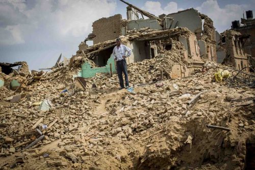 Kathmandu, Nepal, 13 may 2015. El dia despues del terremoto.