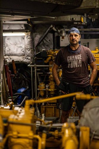 Luis, chief engineer on the rainbow warrior ship