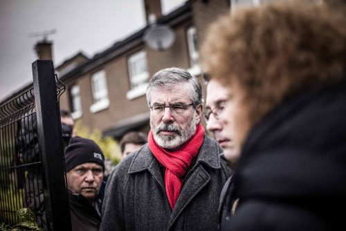 Belfast; Gerry Adams Jan 2012.