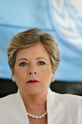 Alicia Bárcena, Executive Secretary of the Economic Commission for Latin America and the Caribbean (ECLAC).Santiago Chile 2010