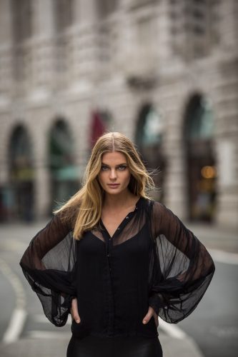 Josefina Montané Chilean model and actress photographed for Caras magazine's London reac