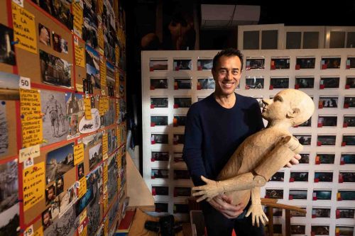 Rome, Italy, Italian film director and producer Matteo Garrone. Matteo Garrone in his studio.