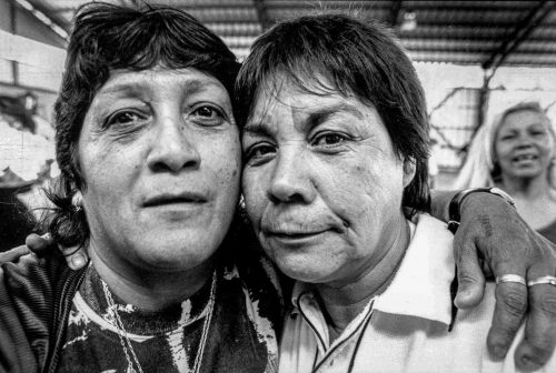 Santiago de Chile, 2003-2006: woman in jail. On the right 
